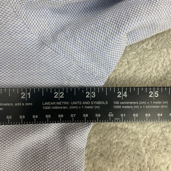 J. Hilburn Light‎ Blue Textured Dress Shirt Men's Size (See Measurements) - Picture 4 of 13